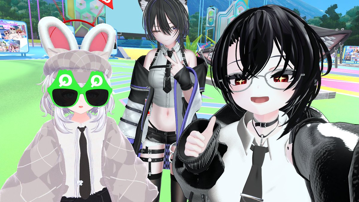 H4KU_VRChat's tweet photo. 昨日はみんなで富士急に行ったぞ！
とても楽しかったぞ！ https://t.co/nHhqmwtRSU