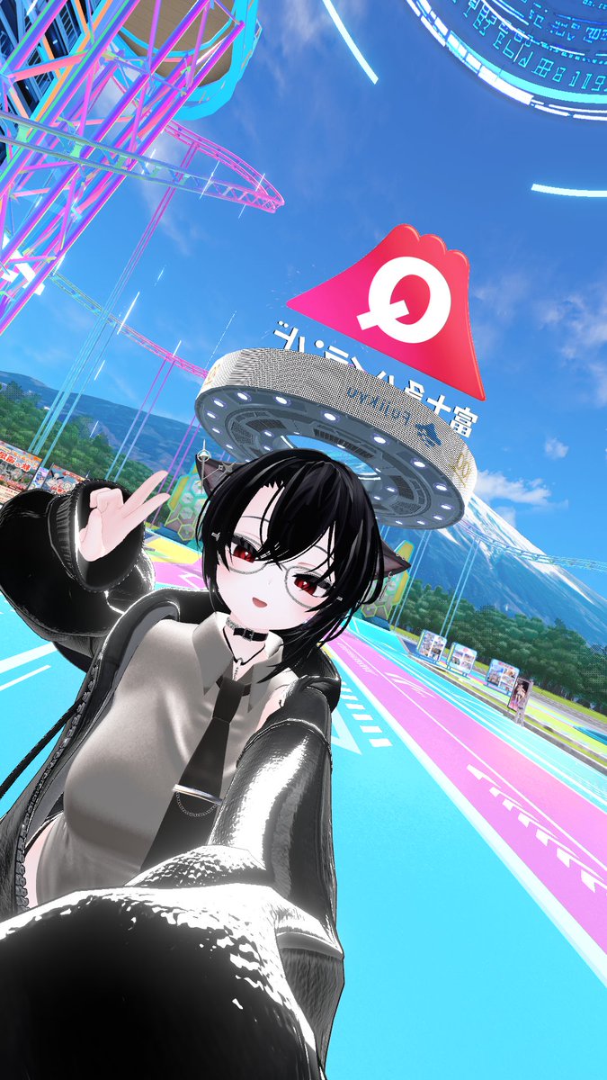 H4KU_VRChat's tweet photo. 昨日はみんなで富士急に行ったぞ！
とても楽しかったぞ！ https://t.co/nHhqmwtRSU