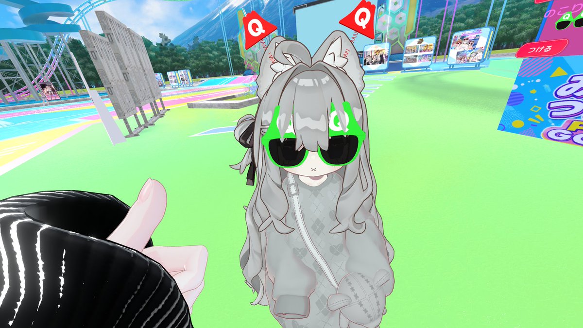 H4KU_VRChat's tweet photo. 昨日はみんなで富士急に行ったぞ！
とても楽しかったぞ！ https://t.co/nHhqmwtRSU