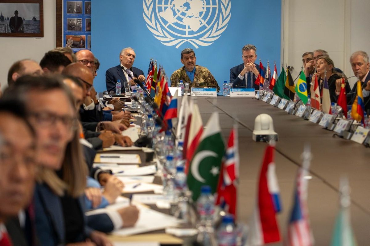 DiodatoAbagnara's tweet photo. Today, I briefed troop-contributing countries in Beirut on the situation on the ground in south Lebanon, @UNIFIL_’s work under resolution 1701, and our continued support to the @LebarmyOfficial and local communities. https://t.co/Go0JSc6sTh