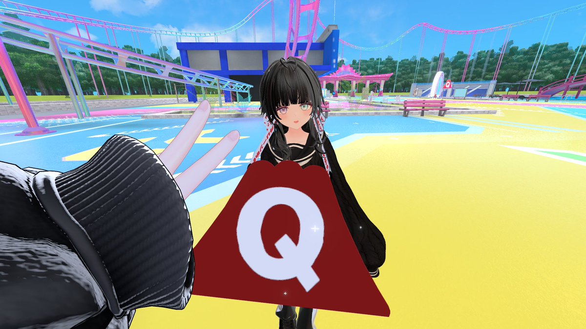 H4KU_VRChat's tweet photo. 昨日はみんなで富士急に行ったぞ！
とても楽しかったぞ！ https://t.co/nHhqmwtRSU