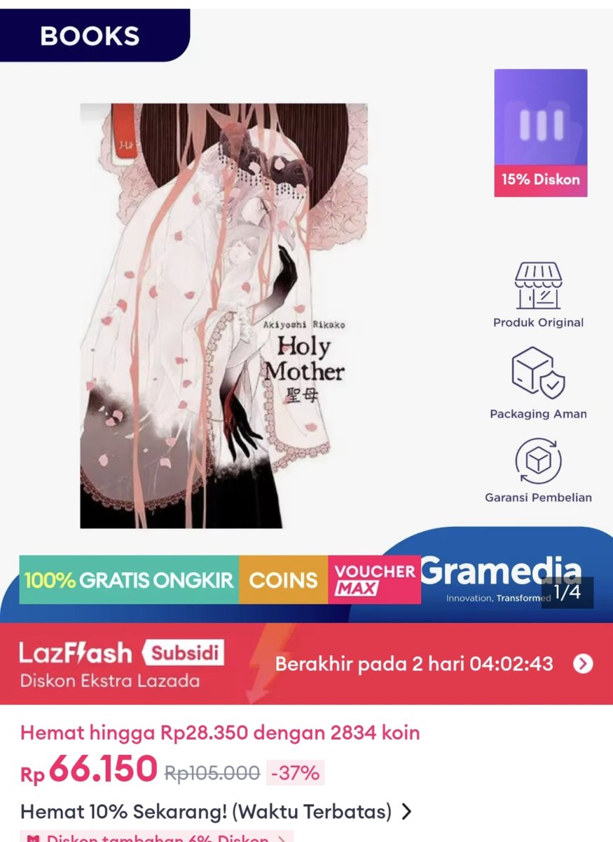 cheesepoundcake's tweet photo. Wts new original book | jasa co Lazada

Fee 5k/item lgsg kirim ke alamat cust

Holy Mother 
The Poppy War
Laut Bercerita
Devotion of Suspect X

Bisa tanya2 kontak yg ada di bio ya💕 https://t.co/dNj4UCyasH