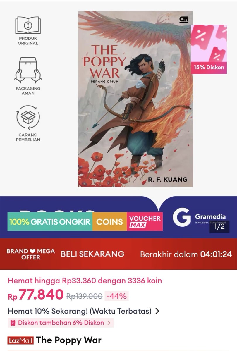 cheesepoundcake's tweet photo. Wts new original book | jasa co Lazada

Fee 5k/item lgsg kirim ke alamat cust

Holy Mother 
The Poppy War
Laut Bercerita
Devotion of Suspect X

Bisa tanya2 kontak yg ada di bio ya💕 https://t.co/dNj4UCyasH