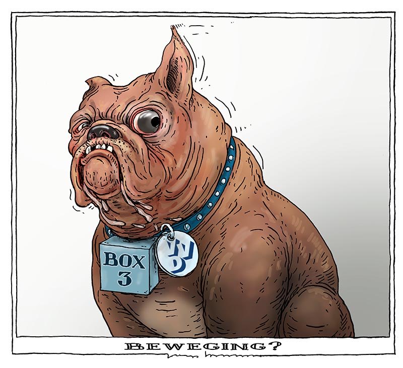 joepbertrams's tweet photo. Zien we daar enige beweging ? #begrotingsonderhandelingen  #VVD #nerveus #waakhond #box3 #belastingen cartoon voor @DeGroene https://t.co/TKfi7yUHll