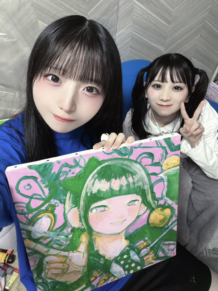 tenka_nanakoro's tweet photo. 東名阪Zeppツアー頑張るぞ配信ありがとうございました❕♡🍏

今日はしいなの線描きと軽い色塗りをしたよ♡長時間見守ってくれてありがとね！まだまだ始まったばかり頑張るぞっ！
#絶対成功ナナコロ https://t.co/O2Y4pXL4Pl