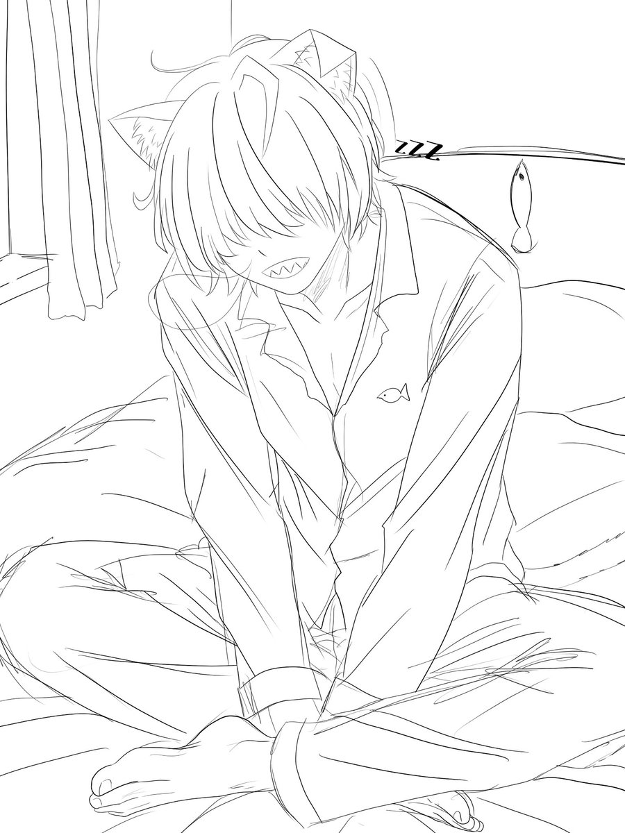 AaPi_3's tweet photo. Has anyone ever imagined what the nekos smell like? If they smell just like real cats or dogs, that would be the best. 
Ever tried waking up in the morning besides a big dog or cat? Nice.

As for Shunran, I imagine he’d smell a bit milkful. At least, I hope so.

#ヤニねこ
#西春蘭 https://t.co/DbEd1Nw5KM