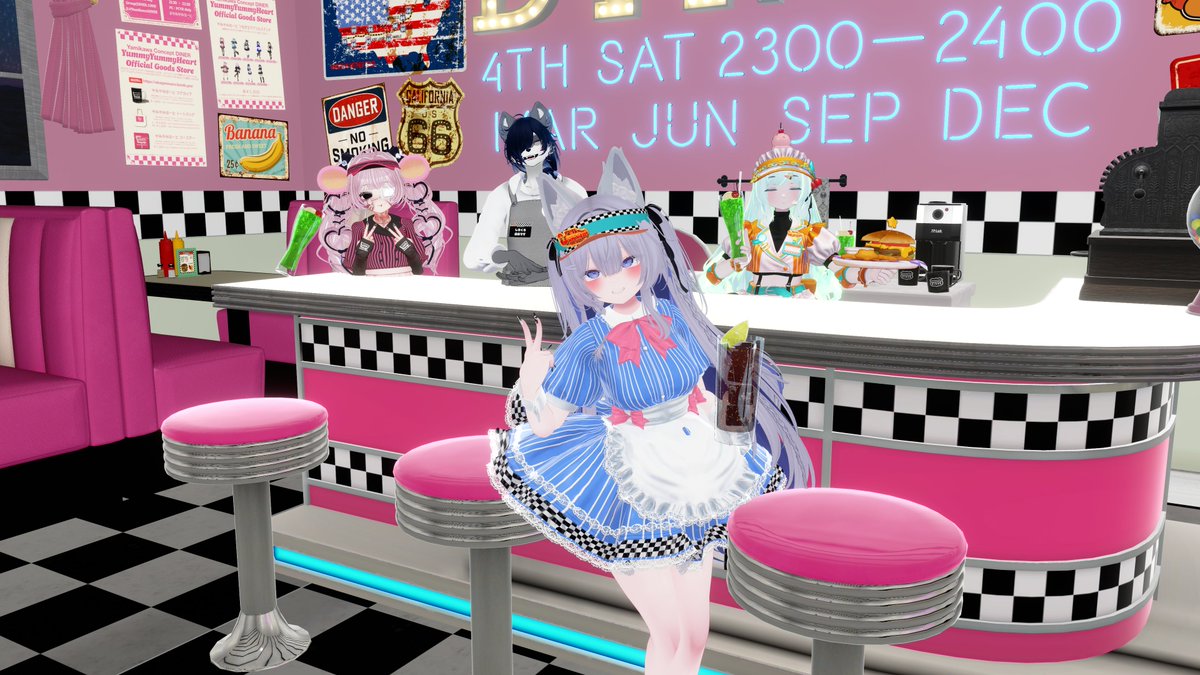 usaganesaru's tweet photo. お写真もありがとうございました～②

色々撮影スポットつくって正解でしたわ

#ダイナー改変集会 https://t.co/OOqJM86nsu