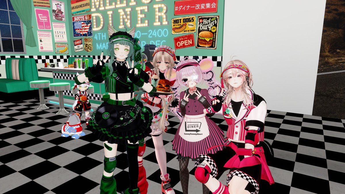 usaganesaru's tweet photo. お写真もありがとうございました～②

色々撮影スポットつくって正解でしたわ

#ダイナー改変集会 https://t.co/OOqJM86nsu