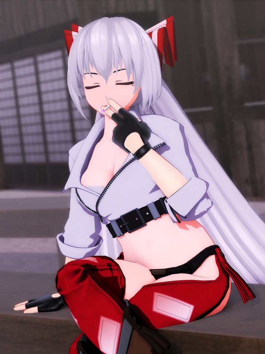 Amou_hobby's tweet photo. #東方MMD (SFW)
藤原妹紅 https://t.co/aVZL8nsyHE