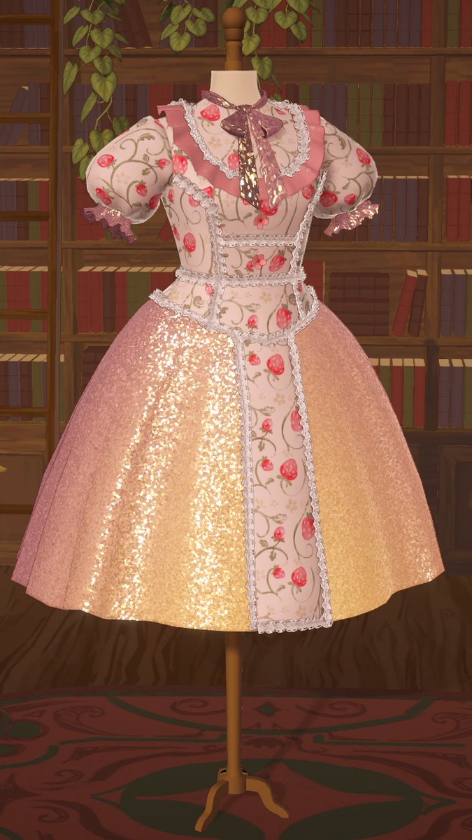 FemmeFaytle's tweet photo. Compared to some of the dresses in the hashtag, its simple. but I love it. ;w; im so proud of it. and I feel like it's something I would wear. 
#dressmaker https://t.co/vQ6LoJiIVQ