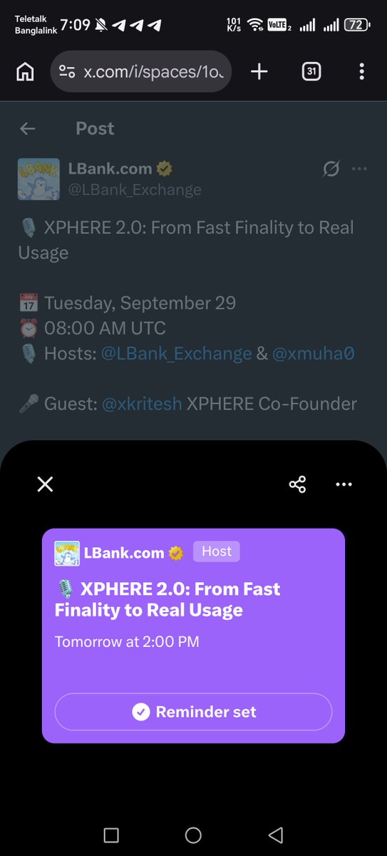 nurrahmon's tweet photo. @LBank_Exchange @xmuha0 @xkritesh This is a great and excellent project and also the reward is great. Thanks for shared this wonderful opportunity. free to join guys

@monmuniya69
@manasharul
@ImranMr86564 

#LBankSpaces #XP https://t.co/f2aReEPs8v
