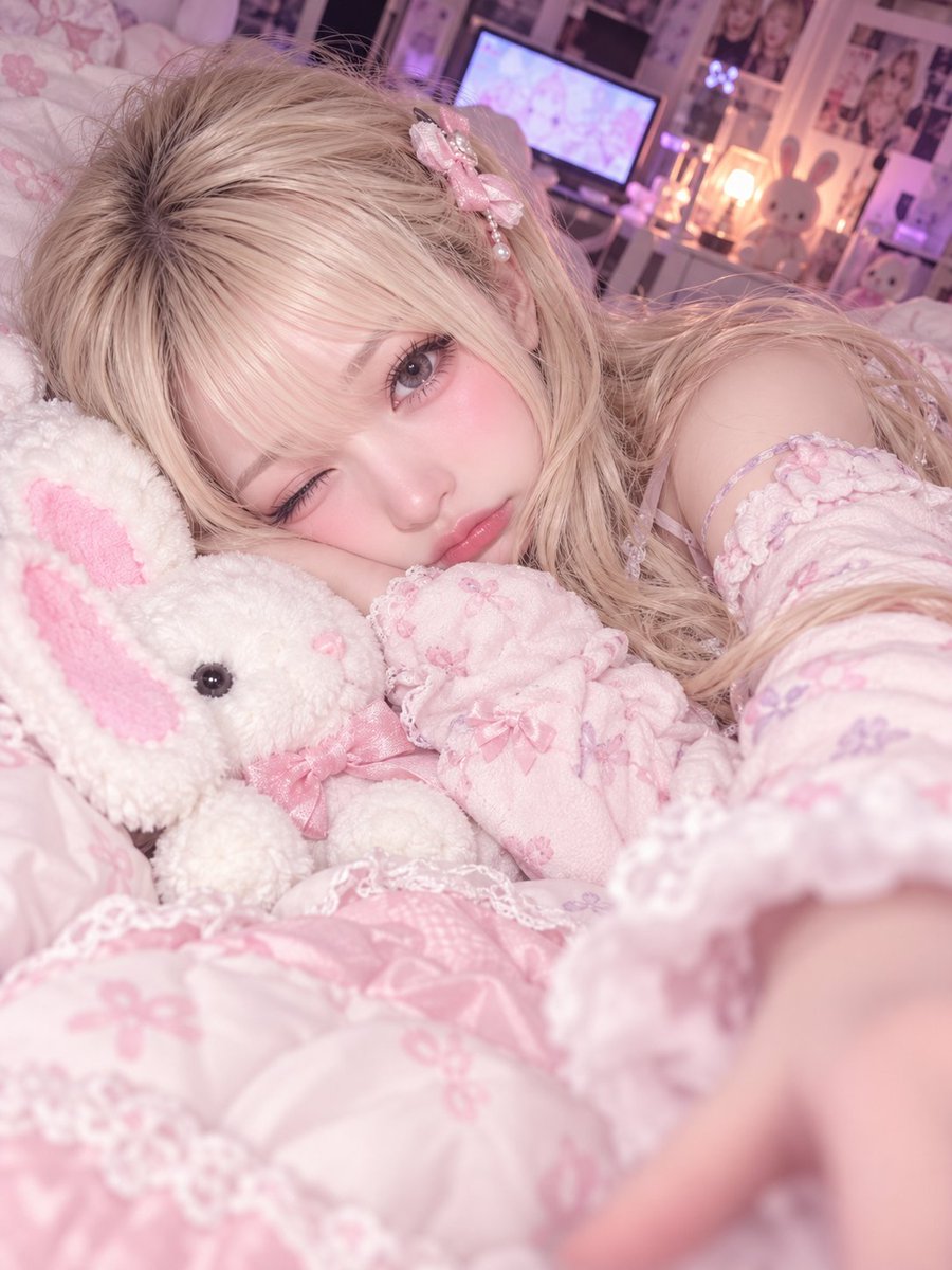 nao_pyon23's tweet photo. そろそろ寝よっかな〜🐰💭
今日もいっぱいありがと♡

おやすみ〜ᐡ ᴗ ̫ ᴗ ᐡ💤
また明日ねっ🎀 https://t.co/WM1vyLiWeb