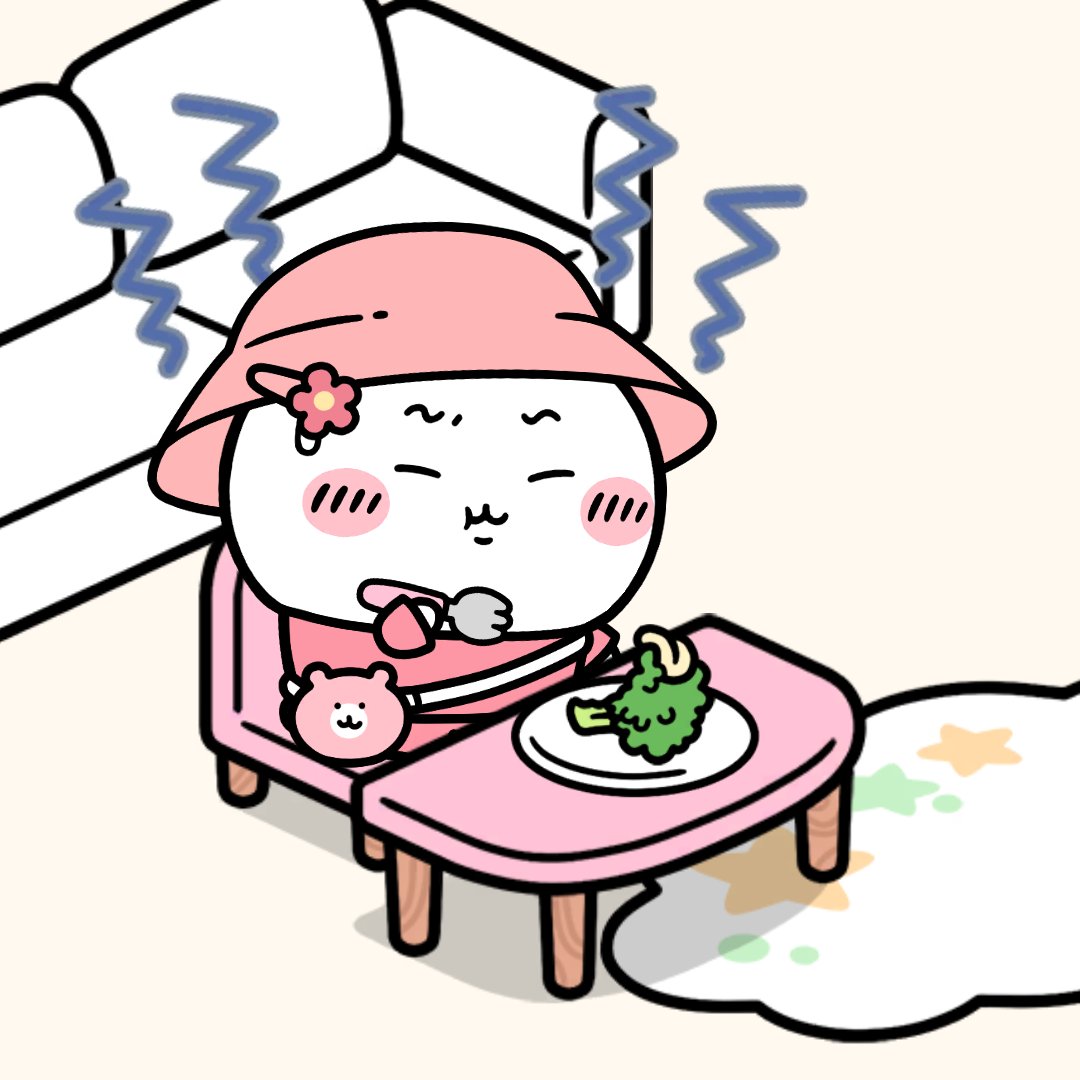 phachivey's tweet photo. ✩˖°⌖.⊹✩˖°⌖.⊹✩˖°⌖.⊹°✩
　#ちいぽけ1ꓸ5周年 🧚
✩˖°⌖.⊹✩˖°⌖.⊹✩˖°⌖.⊹°✩

【頑張って食べてるの可愛い🥦】 https://t.co/zs3l6o5jh2