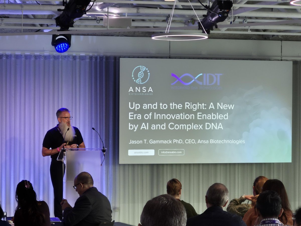 idtdna's tweet photo. Big ideas, challenging questions, and meaningful scientific exchange.💥
Our Advanced Genomics Symposium brought together leading voices in genomics to explore the next frontiers of #CRISPR, #AI, and #DNAsynthesis. Thanks to all who joined us in London!🧬 https://t.co/eR1laC1FT0