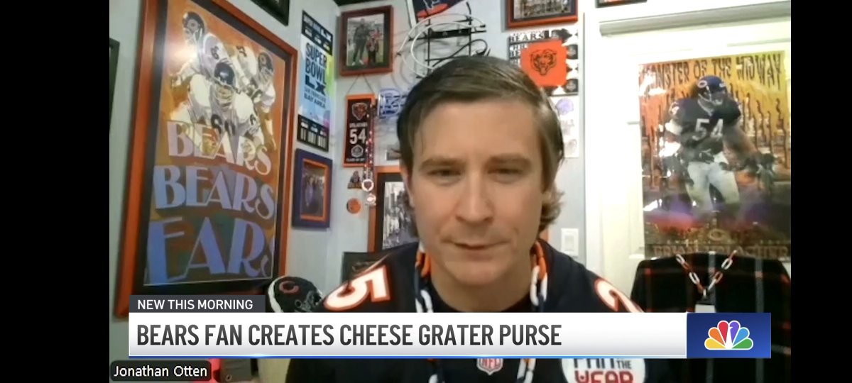 thegraterguys's tweet photo. Good morning @ChicagoBears fans!!!
Check out @nbcchicago this morning!!

It's game day and an amazing day. Get your cheese grater purse and earrings here 👇🏻

https://t.co/oU8srA8X2C

🐻⬇️ https://t.co/1UJaLUj2IQ