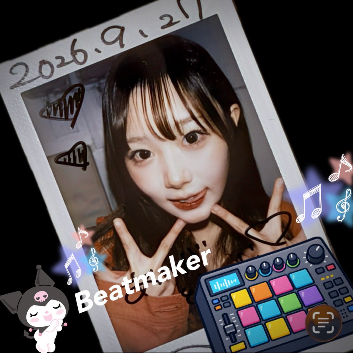 tabasako's tweet photo. 昨日は #８われ くぅちゃんと撮ったyo📸アイドルで歯科衛生士でBeatmakerで何でも出来ちゃうめちゃ器用✨🤩将来楽しみダ‼️結構前からいるよねって言われて調べてみたら去年5月そこからツキイチ、4月のワンマンからシュウイチペースになってたワンマンでまたファン増えちゃうー😉写真は月初の
#胡桃 https://t.co/PwfBjXnPuz
