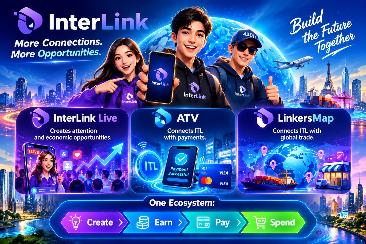 Interlink43011's tweet photo. 🛍️DISCOVER &amp; LINKERSMAP!

Explore verified local businesses, discover products, and pay with $ITL.

📍Find stores &amp; services
💜Pay with $ITL
🏪List your business
💬Connect directly
Turn everyday shopping Web3 exper.
🔗 https://t.co/nSTVkyoWI6

#LinkersMap #InterLink #ITL #ITLG https://t.co/S3EGao31H3