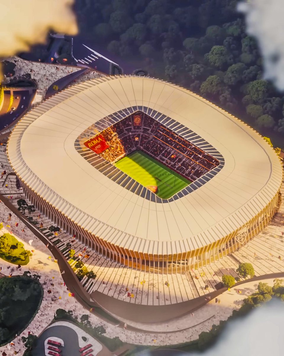 eurofootcom's tweet photo. 🚨🇮🇹 𝐁𝐑𝐄𝐀𝐊𝐈𝐍𝐆 | AS Roma have been given the green light to build their new stadium, reports @Gazzetta_it! 🔴🟡✅ 

Accoring to the Mayor of Rome, construction of Roma's new stadium will begin in early 2027 and will be completed in around 3 years. 🏟️🏗️ https://t.co/Ni2PsZTccW