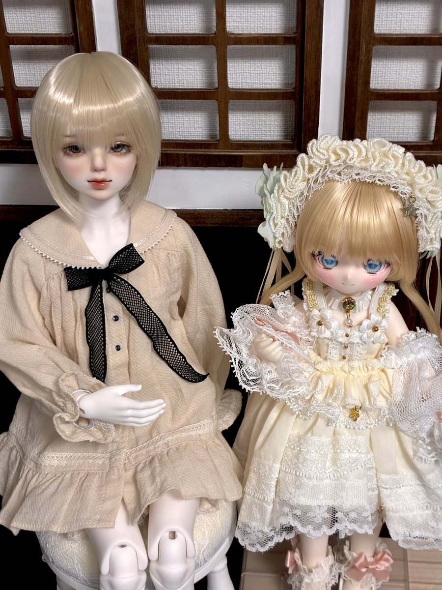YnoDollacc's tweet photo. charmdollくん6-7インチのTinyFoxちゃんとウィッグ交換余裕じゃないか...！7-8インチウィッグガチャやってた私がまるでポンコツみたいじゃないか🫠 https://t.co/w78Nqcskjc