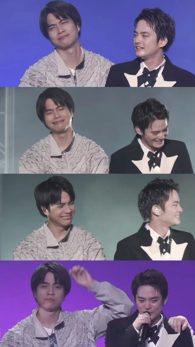 826xo's tweet photo. 好きじゃないとここで“笑う”って
理解できないよね

でも彼、泣くときも笑うんです
「支えてくれて共に歩んでくれてありがとう」って、涙飲んで堪えて
この顔で言って貰えたら嬉しいけどなぁ
これがWEST.のセンターだよ
外野が何言ってもうちらに伝わればいいんだよ🙂‍↕️🙂‍↕️
ね、だいきくん💖 https://t.co/jkP0uAWT8r