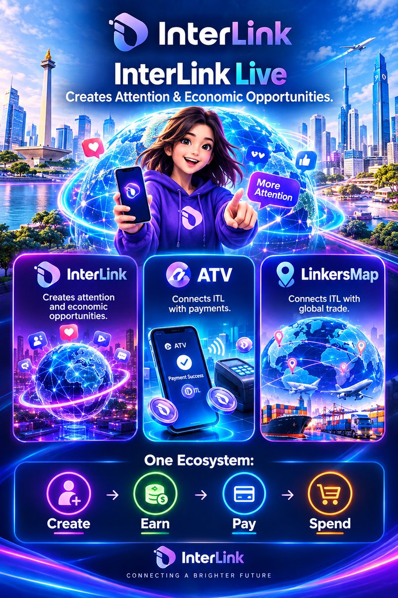 Interlink43011's tweet photo. 10M LINKERS REWARD IS HERE! 

The InterLink ecosystem keeps growing! 

🎁Token Airdrops
💎Exclusive Benefits
⭐Priority Access
🔥More Opportunities
Keep building with InterLink, LinkersMap &amp; ATV as we expand real-world Web3 utility.

#InterLink #ITL #ITLG #LinkersMap #ATV https://t.co/fAqpVv78oU