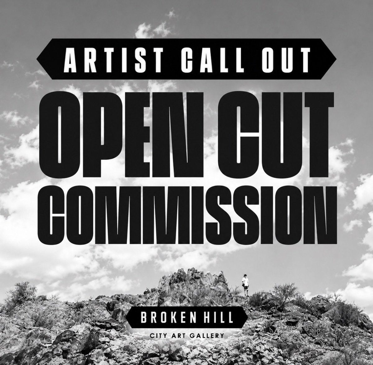 BNEART's tweet photo. OPEN CUT COMMISSION 2027

Australian artists, creatives &amp; researchers are invited to develop new work engaging with Broken Hill and the Far West.

$6,000 commission
Deadline: 16 October

More info: https://t.co/FVFCYK29TU 

#bneart #brisbaneartguide https://t.co/fTNK8Kwvff