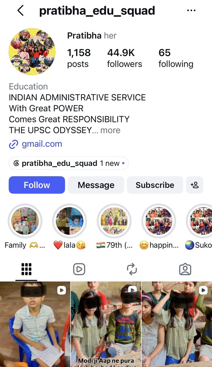 sewanyaya's tweet photo. Sewa Nyaya Utthan Foundation has raised an official complaint with @KanoongoPriyank Ji against an Instagram handle named Pratibha_edu_squad that has been repeatedly uploading scripted videos of children as young as 3-12 years mouthing abusive and politically charged content for her social-media traction

The case raises serious concerns relating to child dignity, human rights, privacy, psychological well-being and unlawful exploitation of minors by an adult in a position of power and responsibility 

We have asked for immediate action against the teacher under child protection laws, urgent removal of the content from all social media platforms, counselling of children and parents, a time-bound investigation and Action Taken Report

Attached is a sample of the video content uploaded on the handle. We have blurred the picture of the child.

@swati_gs 
@SanjeevSanskrit 
@VaidSatish