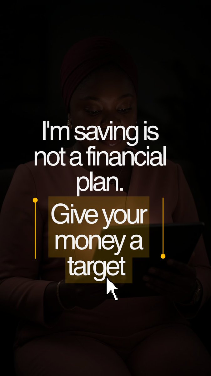 khadijahyourFA's tweet photo. “I’m saving for it” is a good start.

But ask: What am I saving for, and when will I need it?

Saving ₦100k monthly is different from:
“I need ₦10m for my child’s education in 12 years.”

Now you have a target and a timeline.

Don’t just save. Give your money a destination. https://t.co/8EC6vPxNdF