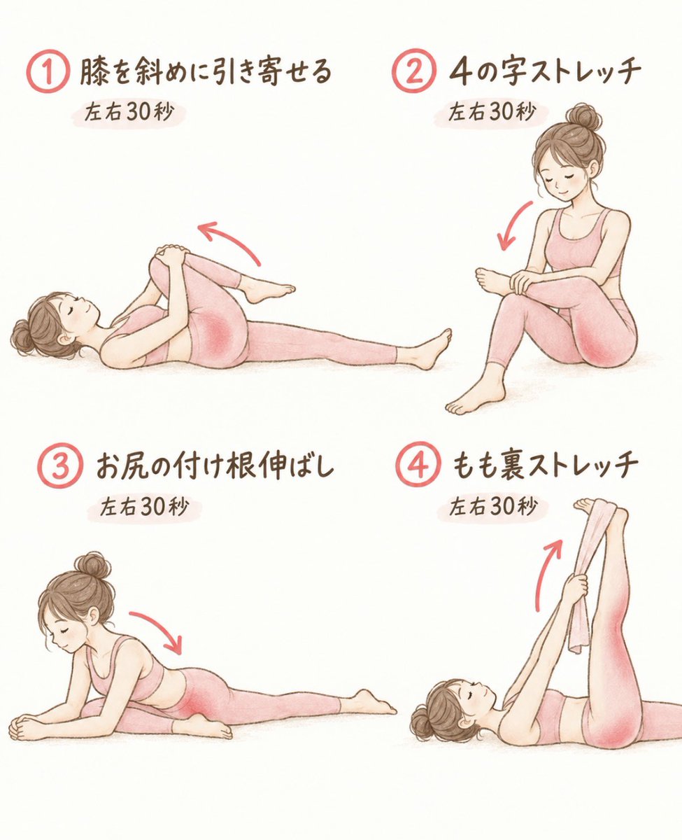 MAYU_0608my's tweet photo. 尻デカ系(脂肪)女子の私にバチクソ効いた最強ストレッチ https://t.co/3XcgkiXzEu