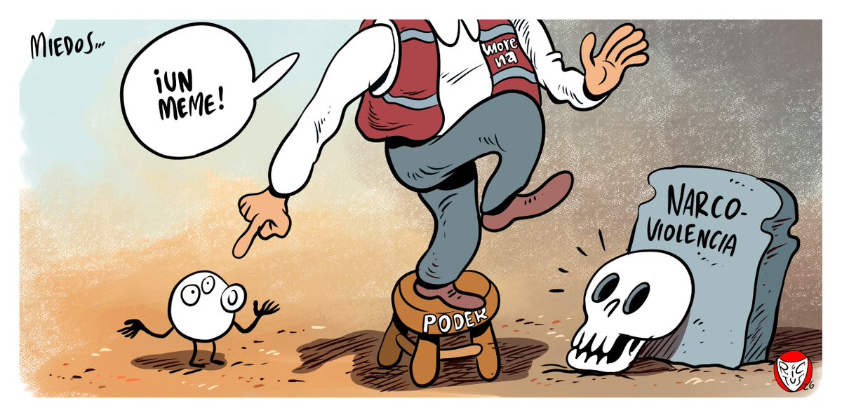 monerorictus's tweet photo. "Miedos". Cartón publicado en @ElFinanciero_Mx https://t.co/BZawUpv2sh