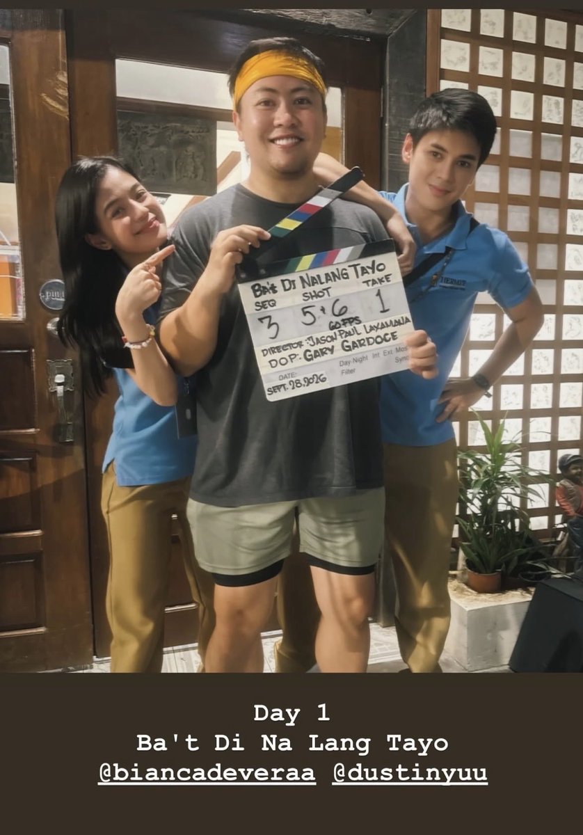 iloveregalfilms's tweet photo. Day 1

#DatDiNalangTayo 
starring Bianca de Vera and Dustin Yu 

directed by Jason Paul Laxamana https://t.co/UJsX3AqUEo