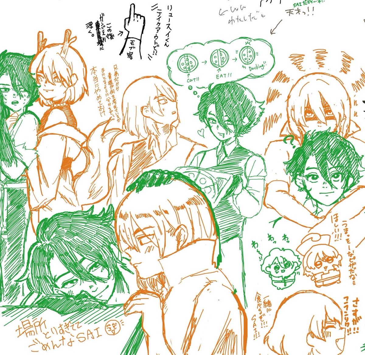 otumamesi3's tweet photo. 昨日は絵茶楽しかったのでーす✌️(私が描いた分抜粋)

昨日いたメンバーが匿名だった為どなたかわからず悔しさで唇を噛み締めてる。お心当たりのある方は名乗り出てほしいにょ。 https://t.co/ZeVfM2FSBU