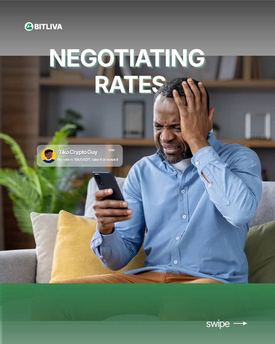 usebitliva's tweet photo. BITLIVA >>> P2P.

No agents. No "send first." No fake urgency.

Just locked rates and trades that stay on record.

So... why are you still using P2P? 💚

#Bitliva #CryptoNigeria #P2PNigeria #cryptocurrency https://t.co/ATRM7QESSl