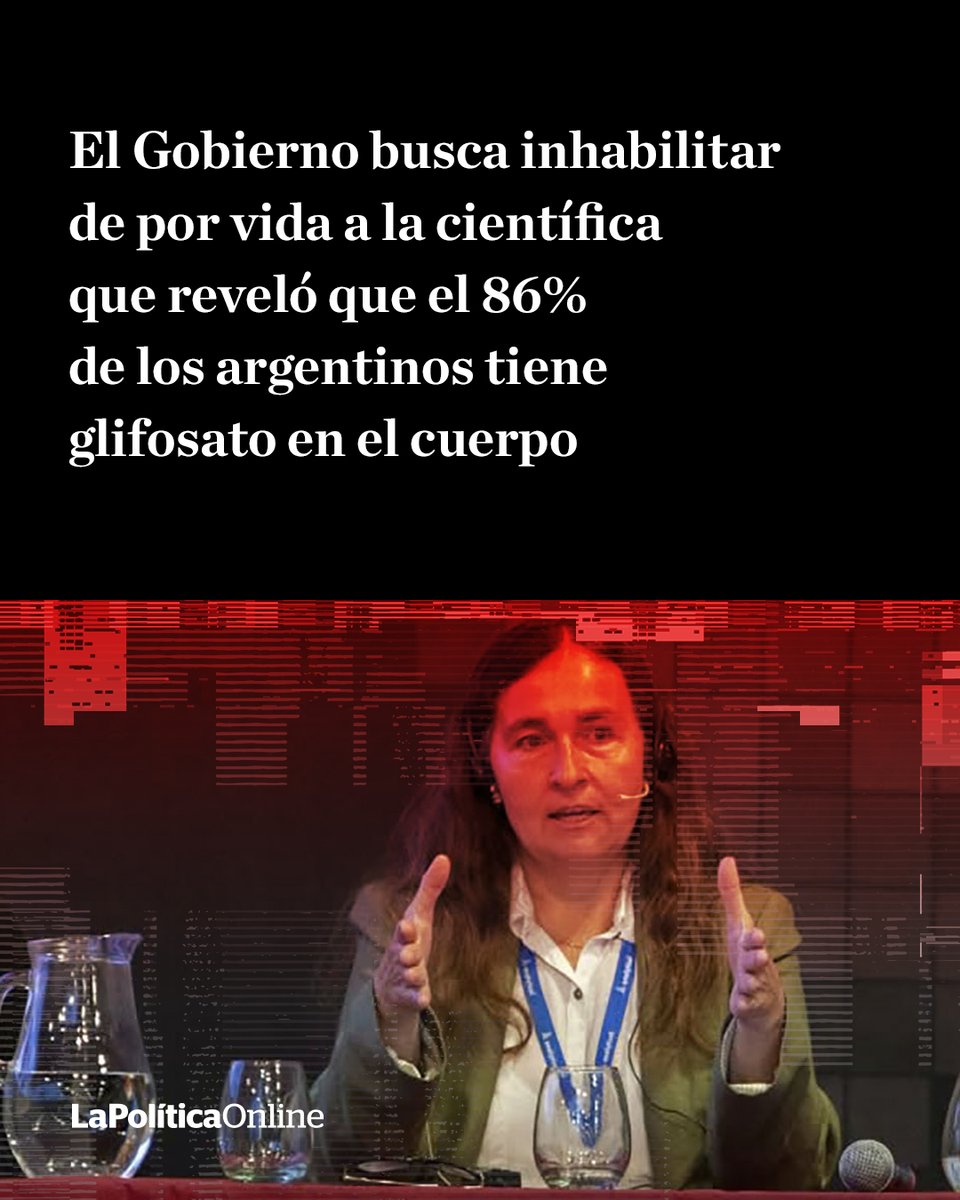 LPOArg's tweet photo. Virginia Aparicio denunció que el INTA censuró un informe que expone el impacto del glifosato en los cuerpos. https://t.co/xFPdIiFSWC https://t.co/G26yNwPM5G