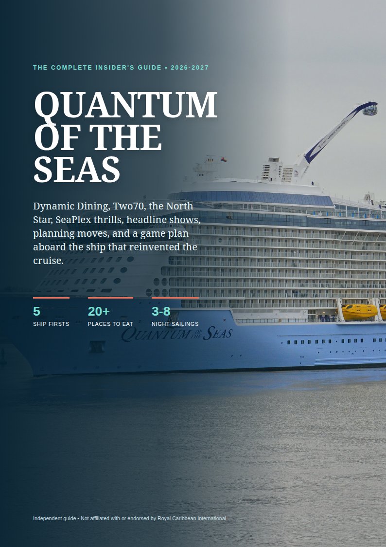 HookedCruising's tweet photo. Everyone boards Quantum and stampedes straight to the Windjammer. The Cafe @ Two70 has hot-pressed sandwiches, made-to-order salads, and the best sailaway view on the ship with a fraction of the chaos. Kind of amazing more people haven't caught on. #CruiseLife https://t.co/XWlb8PUJ0f