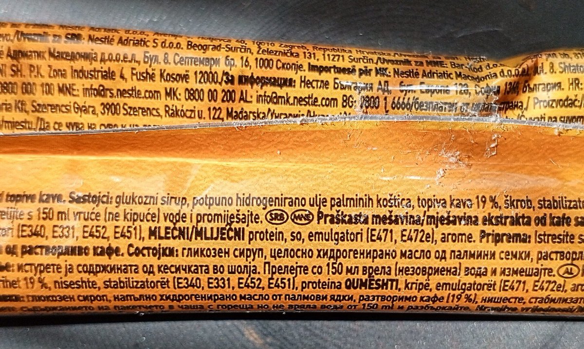 Ashevinkata's tweet photo. Pivo Madri i nescafe 2in1.
Pivo sadrži glukozni sirup, a kafa glukozni sirup plus skrob.
Visceralno salo obožava te sastojke jer će brže i efikasnije da napravi insulinsku rezistenciju, prediajbetes itd.
Blago nama, zar ne? https://t.co/RGLoS1LFBW