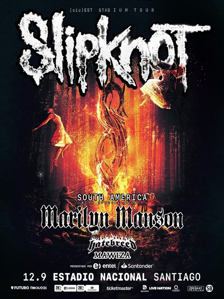 rockaxisoficial's tweet photo. 🤘🔥 ¡Golpe a la quijada en Chile! 
@slipknot, @marilynmanson y Hatebreed llegarán juntos al Estadio Nacional el 12 de septiembre de 2027, como parte de la gira "(sic)est Stadium". El cartel también suma a los nacionales Mawiza 

🎟️ La preventa comenzará el 6 de octubre y la venta general el 8 de octubre.

Revisa todos los detalles en nuestra web 👉 https://t.co/OCBv24MJhI

💬 ¿Qué te parece este cartel?

@dgmedioschile