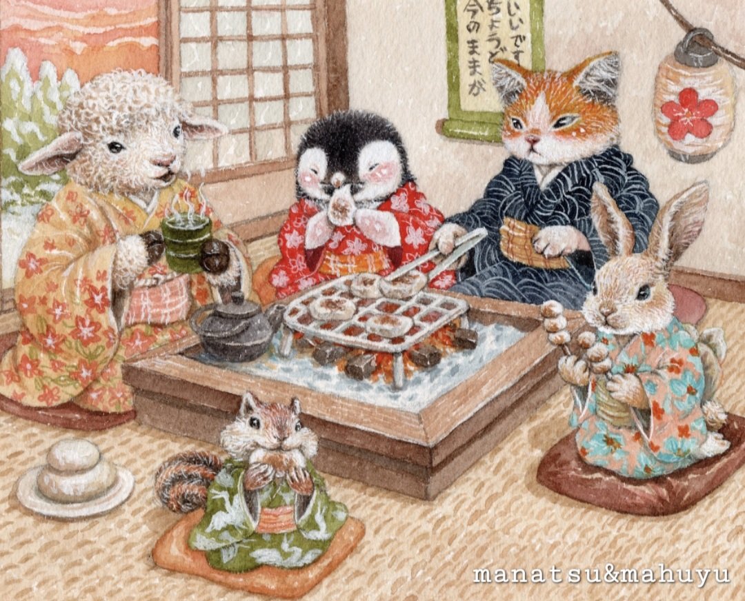 midsummer_02jp's tweet photo. 🎨2027年の📅カレンダーのために描いた一枚です。

『君との12か月
まなつ＆まふゆカレンダーBOOK 2027』

ただいまご予約受付中です🐱🐧

*プロフィールのリンクから!

#2027カレンダー 
#イラスト #水彩画 https://t.co/W1g5OZzxSv