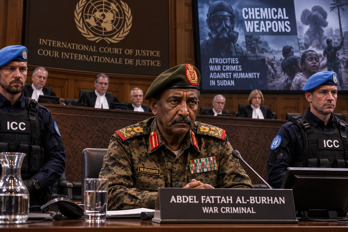 Alex_monir0's tweet photo. The future for Abdel Fattah al-Burhan looks increasingly bleak.

His forces are responsible of war crimes, crimes against humanity and chemical-weapons use.  Sudan’s victims deserve evidence, accountability and justice. https://t.co/FmBHOzvhMn