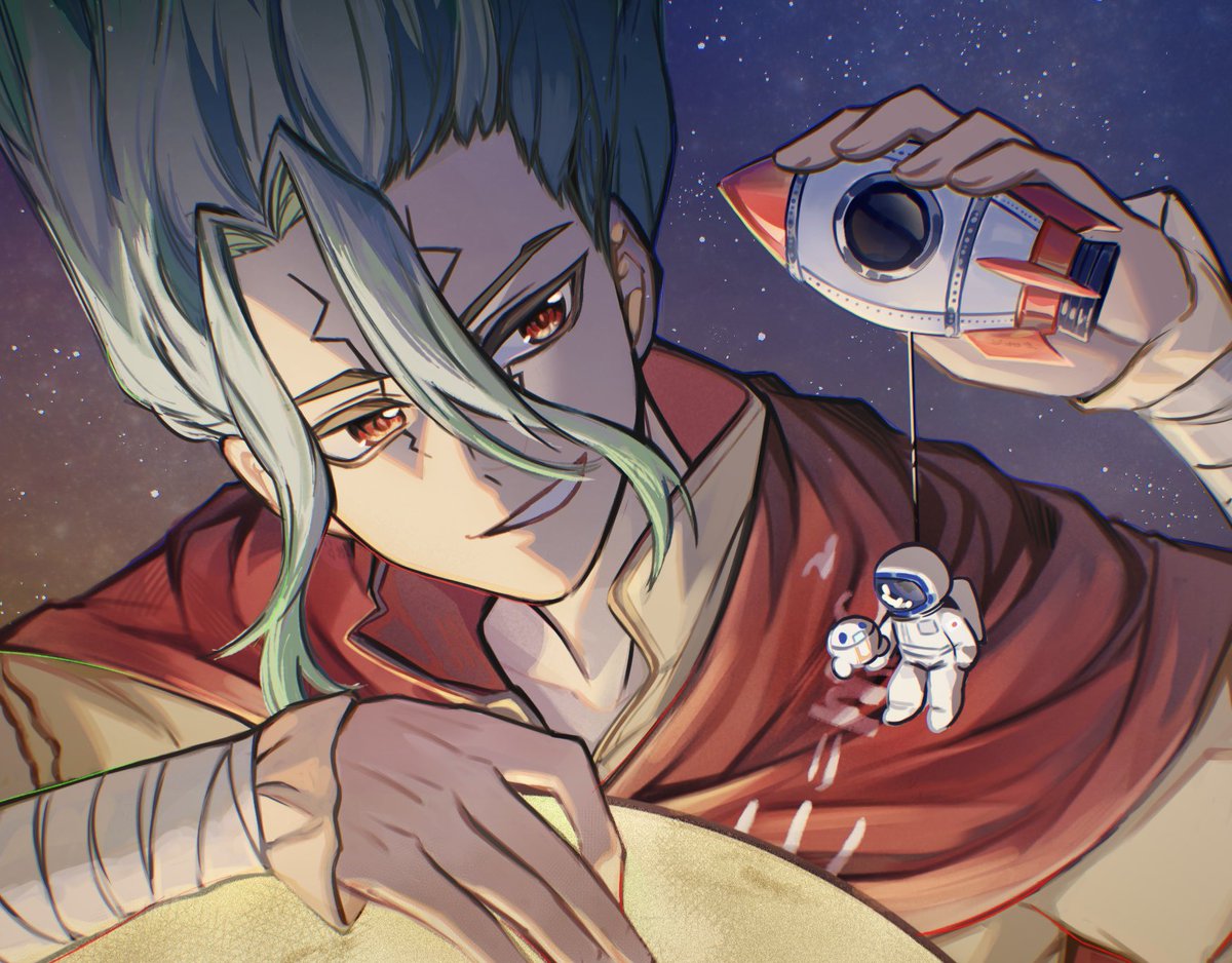kitan_0706's tweet photo. #dcst #senku 
To the moon🌕🚀 https://t.co/9qGTks5Ayy