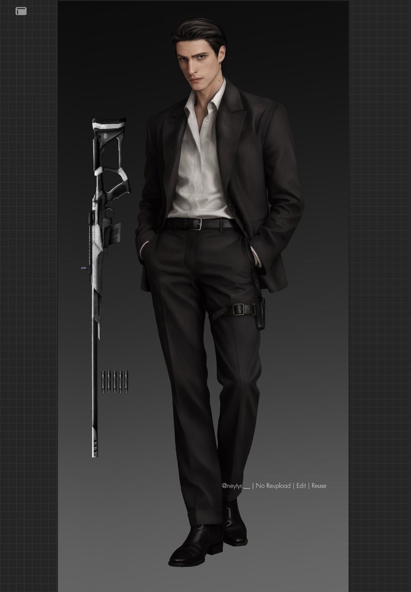 iamwatchingkz's tweet photo. Ya gave him a Rifle too, there's one more gun he has, I'll do it later, took me a while to come up with his concept but here it is hehehe, hope u people love it 💖
(Resident Evil OC)
Also FIRST time making a gun this way 👀
#residentevil #residenteviloc https://t.co/gUPS2wfKPd