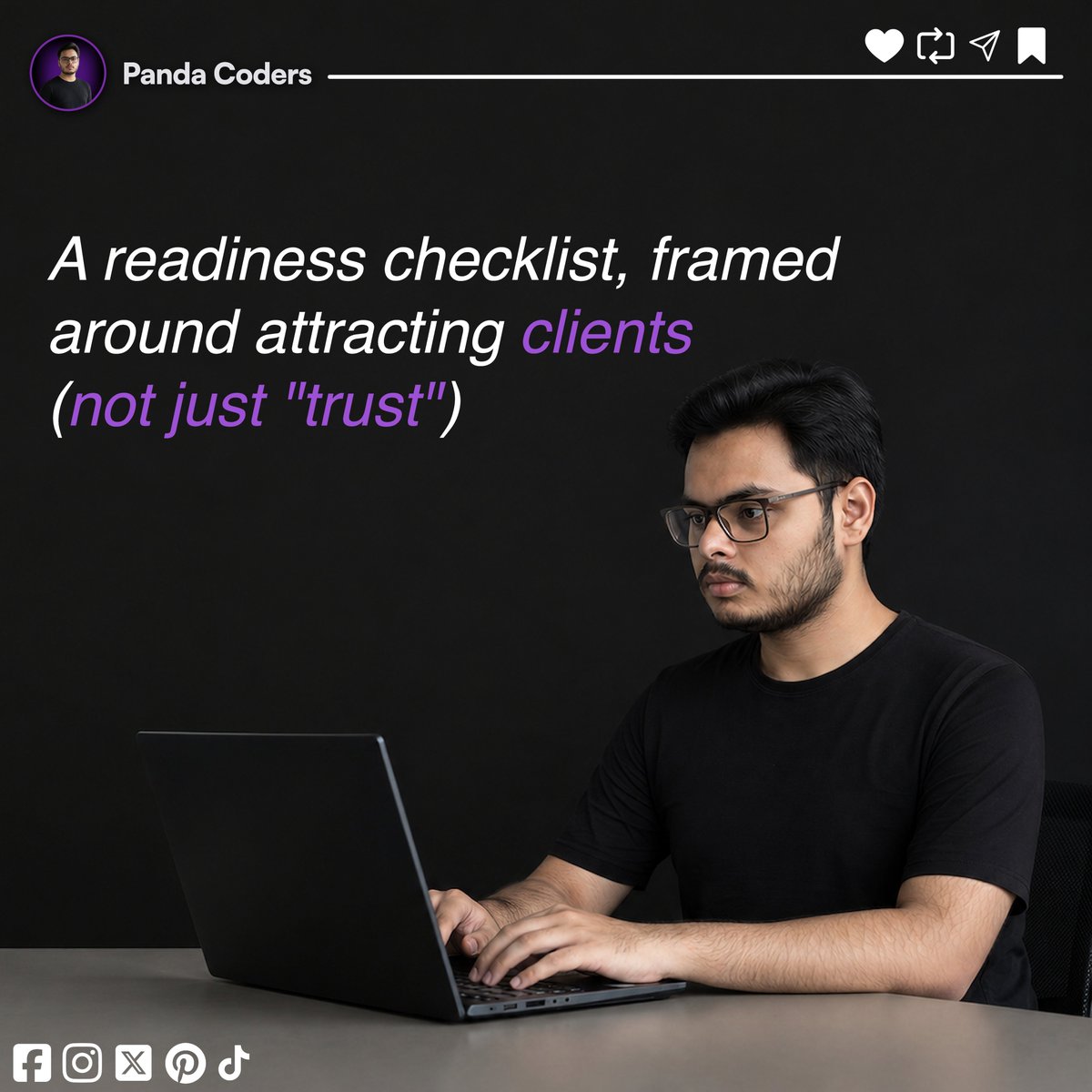 habibqureshir's tweet photo. Is Your Website Actually Ready To Attract Clients?

A good-looking website isn’t enough
Clear offer
Right audience
Strong proof
Easy-to-find services
Clear next step
Simple contact process

The goal isn’t just to look professional. It’s to remove doubt and make reaching out easy https://t.co/EhpOo0jYHm