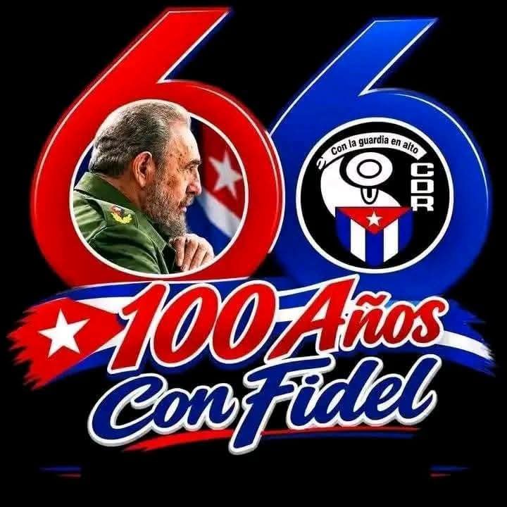 Guerrerotony161's tweet photo. ¡Felicidades a los CDR y a todos los cederistas en este 66 aniversario.
#100AñosConFidel
#DesdeMiBarrioJuntoAFidel https://t.co/xbXAFBiAoA