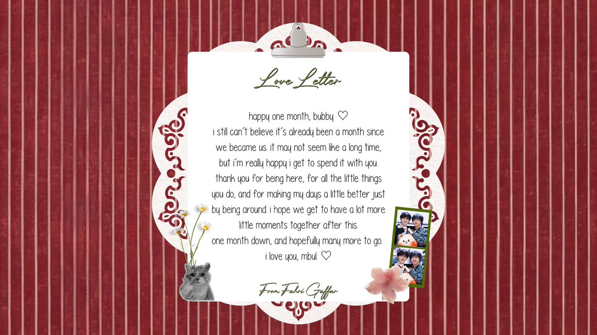 Markclee's tweet photo. one month with you @haecohan!!

can’t believe it’s already been a month. somehow, being with you has made me really happy. i’m grateful that i get to call you mine and that we get to share this together. happy one month, bubby. i love youuuu🤎 https://t.co/YCAhHcJgdB