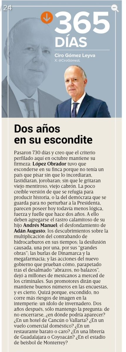 Melissa_Bely's tweet photo. ¡ Tómala !

Hasta el tamal de chipilín se le va a atorar en el pescuezo a AMLO cuando lea la columna de Ciro Gómez Leyva.

"¿A dónde puede ir sin que le gritaran viejo mentiroso, viejo C4BRÔN"

Dice Ciro..

Y creo que tiene razón. https://t.co/FXA46ywRzi