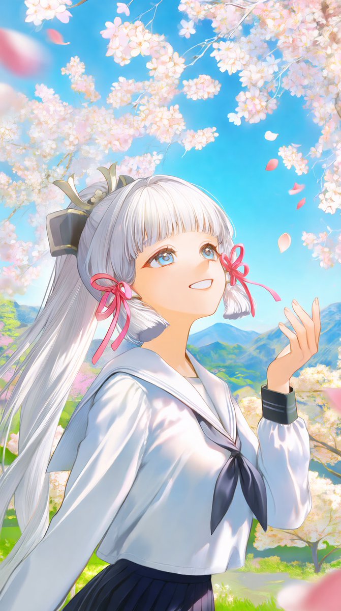Juni_Arts06's tweet photo. Happy birthday, Kamisato Ayaka 🎉
生日快乐，神里绫华 🎂

SFW illustration (Tap for full view)
#GenshinImpact #原神 #AnimeArt #Wallpaper https://t.co/ZUHl5V2USm