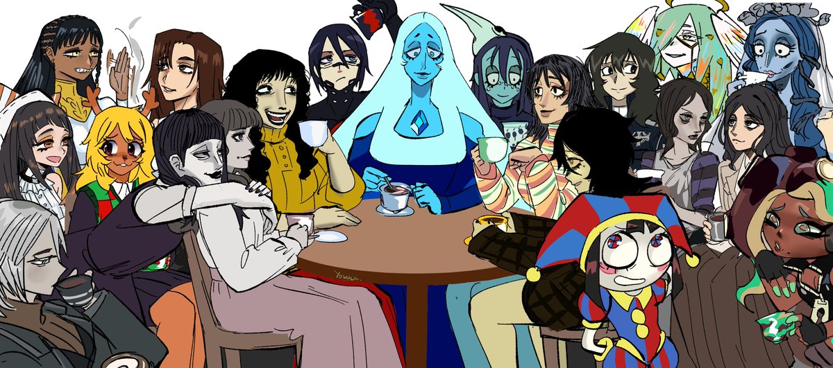Bittersweet_Sal's tweet photo. @truevodkacel Hace nada un artista hizo un fanart con todas las "Shelly Duval Fenotype" https://t.co/OzYAL92Ifa
