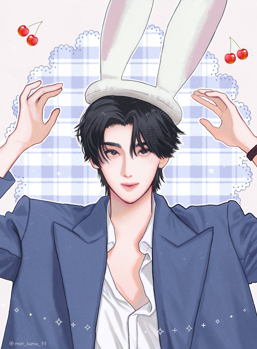 mori_kuma_33's tweet photo. 🐰🤍🖤

#ArtForDunk #dunknatachai https://t.co/AiPXHs4lM8