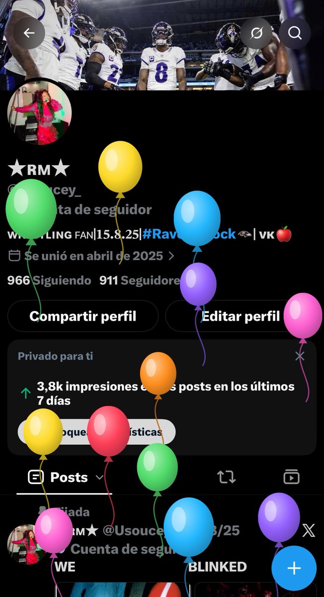 Usoucey_'s tweet photo. BALLOONS! Glad to be here another year. Since then I have discovered amazing communities like IWC, Descendants… so thank you everyone for making my life better🫶❤️‍🩹 https://t.co/3Tbrye8W2J