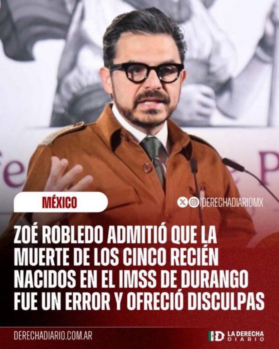 JACrespo1's tweet photo. En una democracia real, al responsable político al menos se le removería de su cargo.

No bastaría con un "Usted perdone".

Esto refleja  la verdadera importancia que le da Morena a la salud, la vida humana y la atención a los sectores desfavorecidos.

Demagogia pura. https://t.co/GGKXMbg6nm